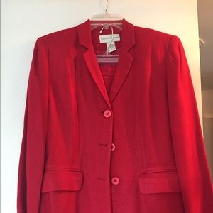 Red 2 piece suit